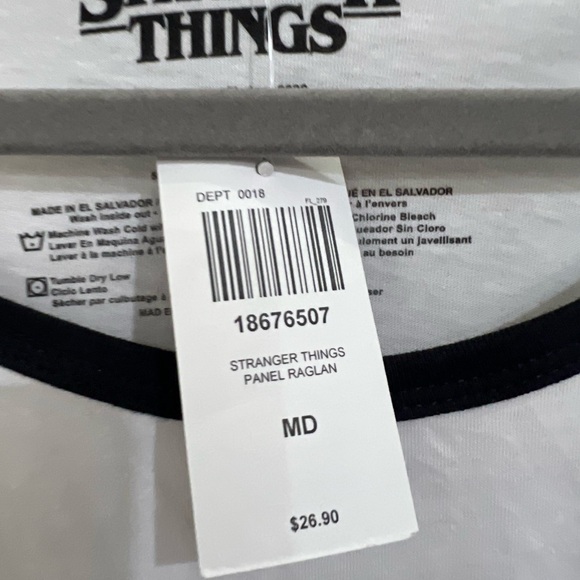 Stranger Things Panel Raglan Tee - Picture 2 of 4